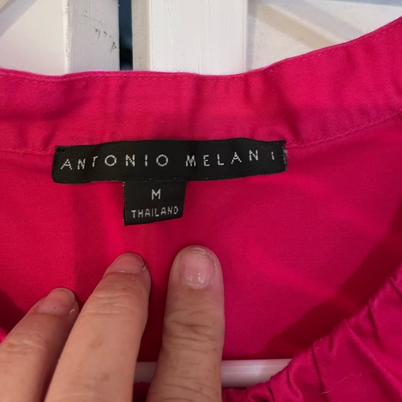 Antonio Melani Fushia, Button Down Blouse. Size M. - Picture 2 of 3